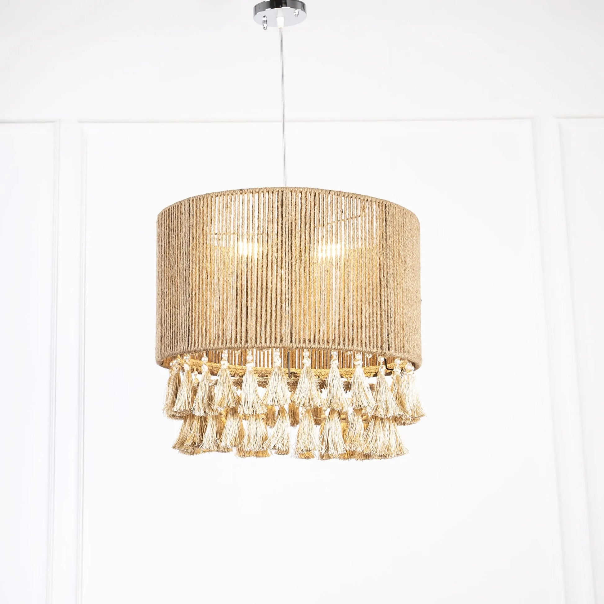 Burlap Ceiling Lamp Size:45CM x 35CM